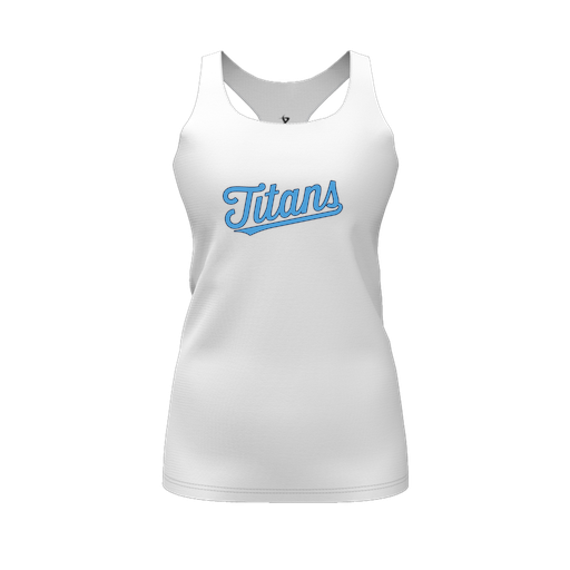 [FT0TRBWH-FYS-LOGO2] Decker Racerback Tank Top (Female Youth S, White, Logo 2)