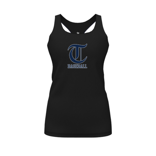 [FT0TRBBK-FYS-LOGO1] Decker Racerback Tank Top (Female Youth S, Black, Logo 1)