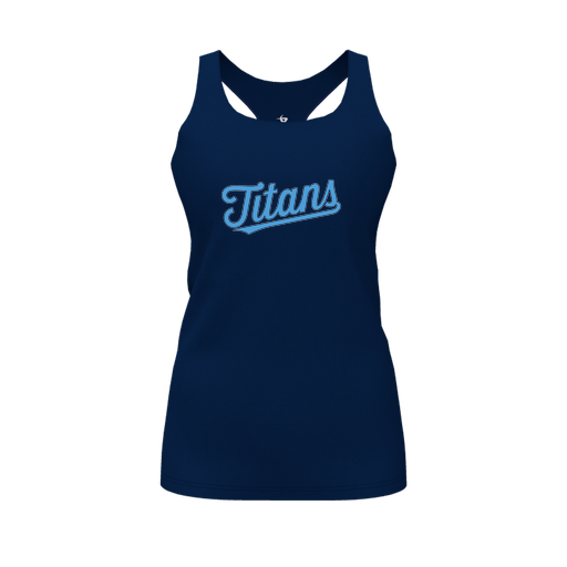 [FT0TRBNV-FYS-LOGO2] Decker Racerback Tank Top (Female Youth S, Navy, Logo 2)