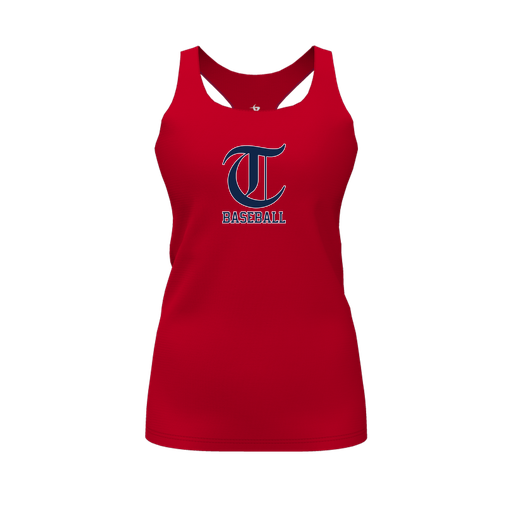[FT0TRBRD-FYS-LOGO1] Decker Racerback Tank Top (Female Youth S, Red, Logo 1)