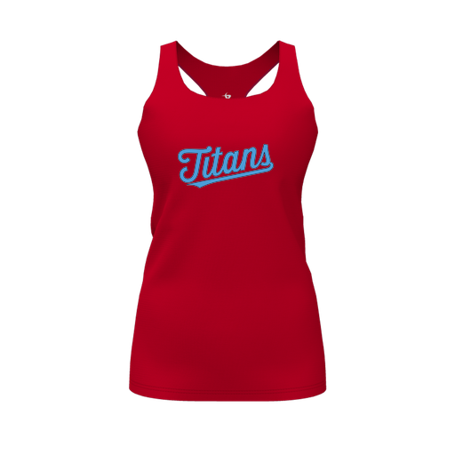 [FT0TRBRD-FYS-LOGO2] Decker Racerback Tank Top (Female Youth S, Red, Logo 2)