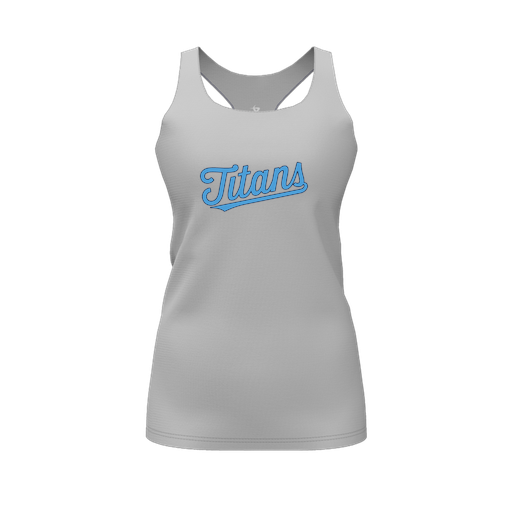 [FT0TRBGY-FYS-LOGO2] Decker Racerback Tank Top (Female Youth S, Gray, Logo 2)