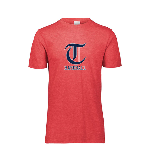 [FTSCUBRD-YS-LOGO1] Decker Youth Tri-Blend T-Shirt - Short Sleeve (Youth S, Red, Logo 1)