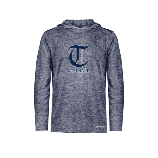 [FOLHCGNV-AS-LOGO1] Decker Men's Charge Hoodie (Adult S, Navy, Logo 1)