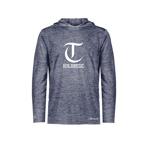 [FOLHCGNV-AS-LOGO3] Decker Men's Charge Hoodie (Adult S, Navy, Logo 3)