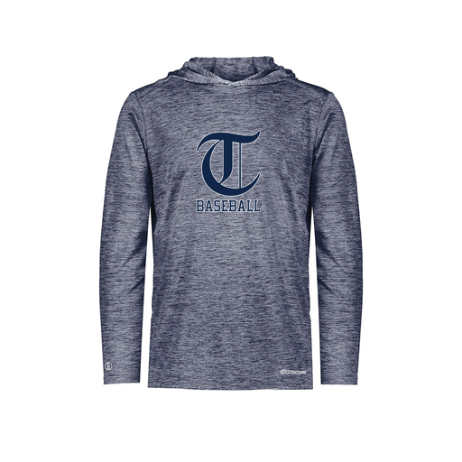 [FOLHCGNV-YS-LOGO1] Decker Youth Charge Hoodie (Youth S, Navy, Logo 1)