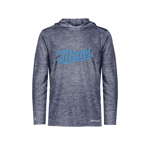 [FOLHCGNV-YS-LOGO2] Decker Youth Charge Hoodie (Youth S, Navy, Logo 2)