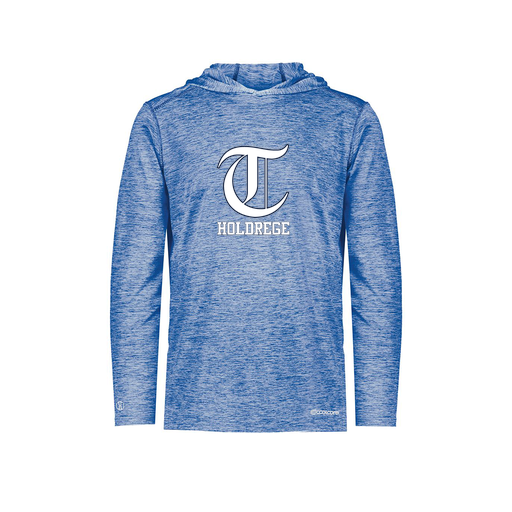 [FOLHCGRY-YS-LOGO3] Decker Youth Charge Hoodie (Youth S, Royal, Logo 3)