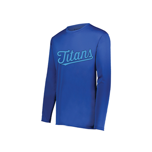 [222822.060.XS-LOGO2] Men's LS Smooth Sport Shirt (Adult XS, Royal, Logo 2)
