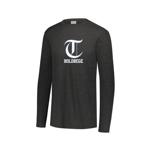 [FTLCUBBK-AXS-LOGO3] Decker Men's Tri-Blend T-Shirt - Long Sleeve (Adult XS, Black, Logo 3)