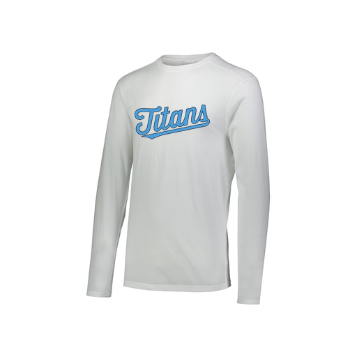 [FTLCUBWH-YS-LOGO2] Decker Youth Tri-Blend T-Shirt - Long Sleeve (Youth S, White, Logo 2)