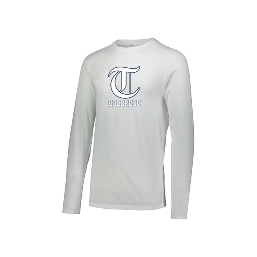 [FTLCUBWH-YS-LOGO3] Decker Youth Tri-Blend T-Shirt - Long Sleeve (Youth S, White, Logo 3)